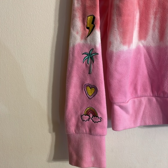 PJ Salvage Tie Dye Pullover Sweatshirt with Embellishments - Picture 4 of 7